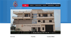 Desktop Screenshot of deveducationbhilwara.com