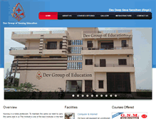 Tablet Screenshot of deveducationbhilwara.com